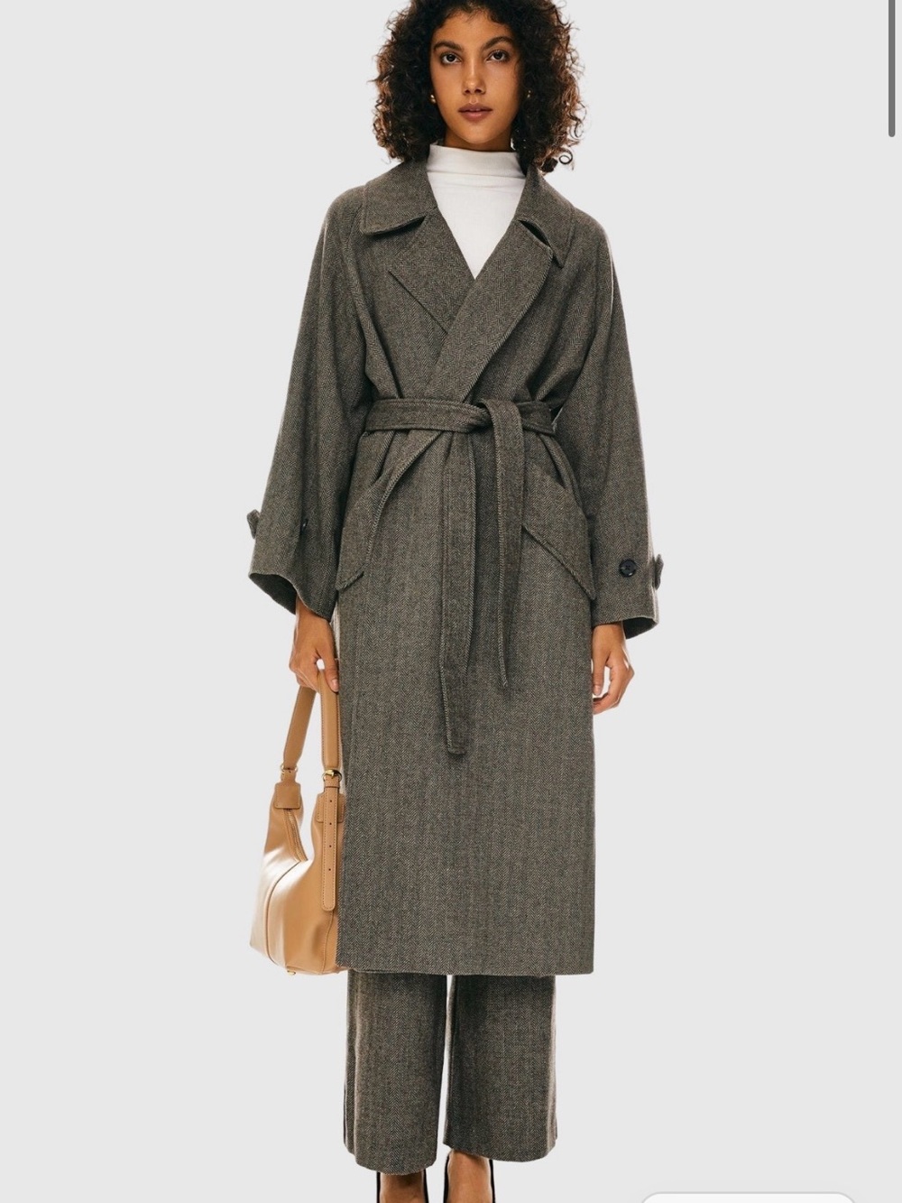 Orolay Oversized Wool Wrap Coat